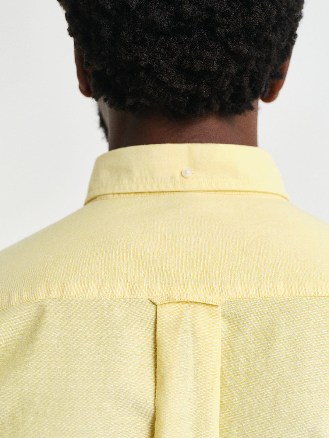 Gant Men Yellow Button-Down Collar Full Sleeves Shirt