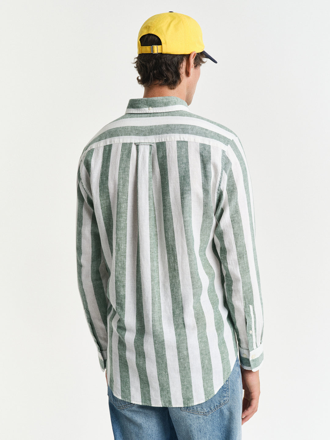 Gant Men Green Button-Down Collar Full Sleeves Shirt