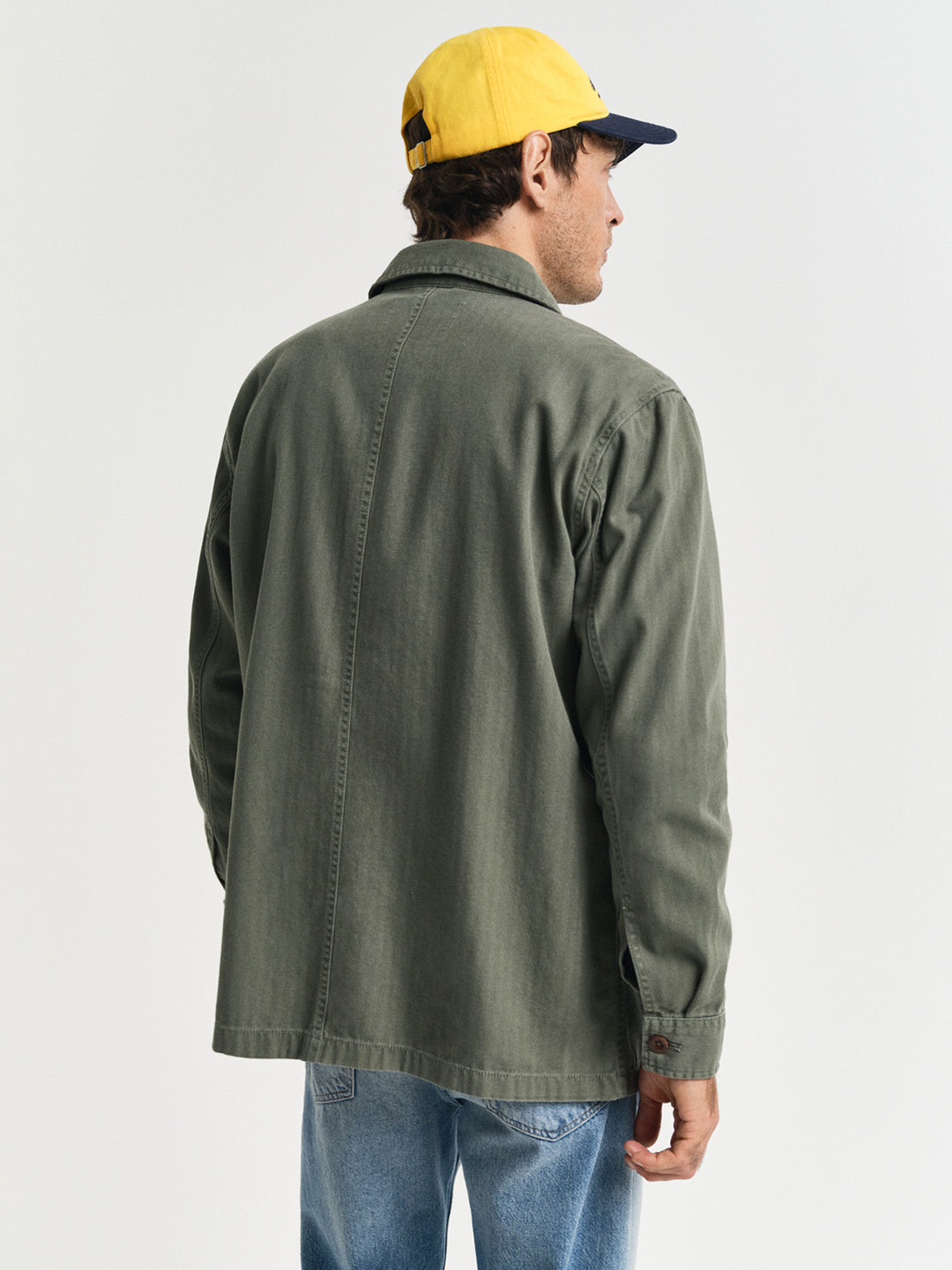 Gant Men Green Spread Collar Full Sleeves Shirt