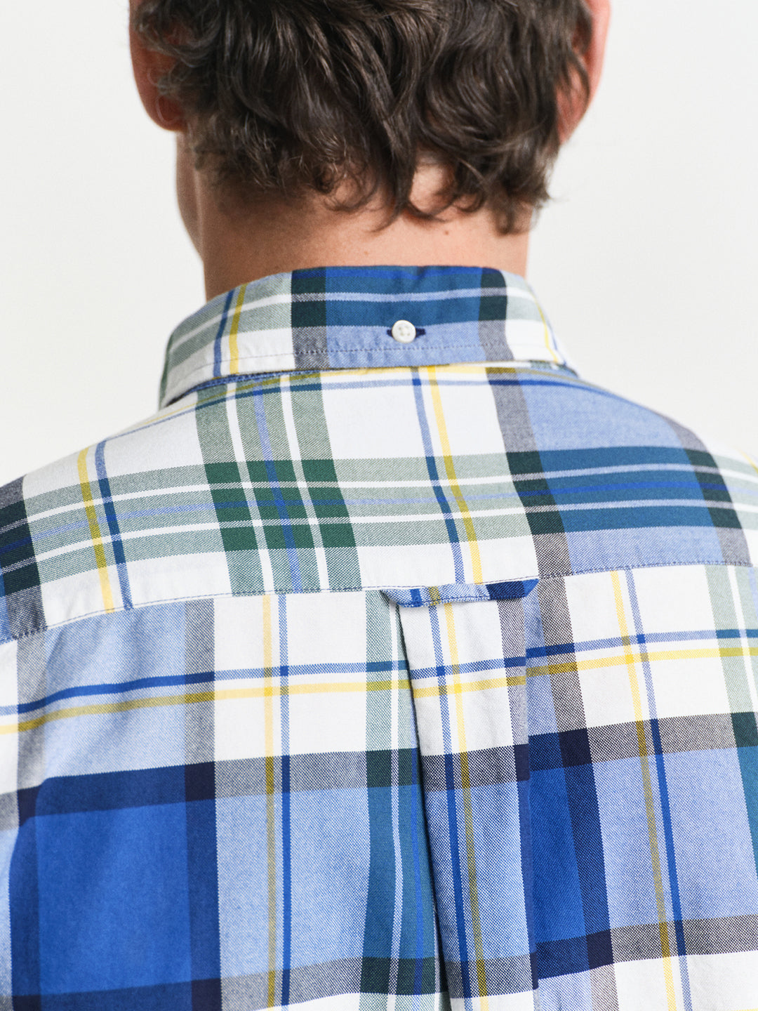 Gant Men Blue Button-Down Collar Full Sleeves Shirt