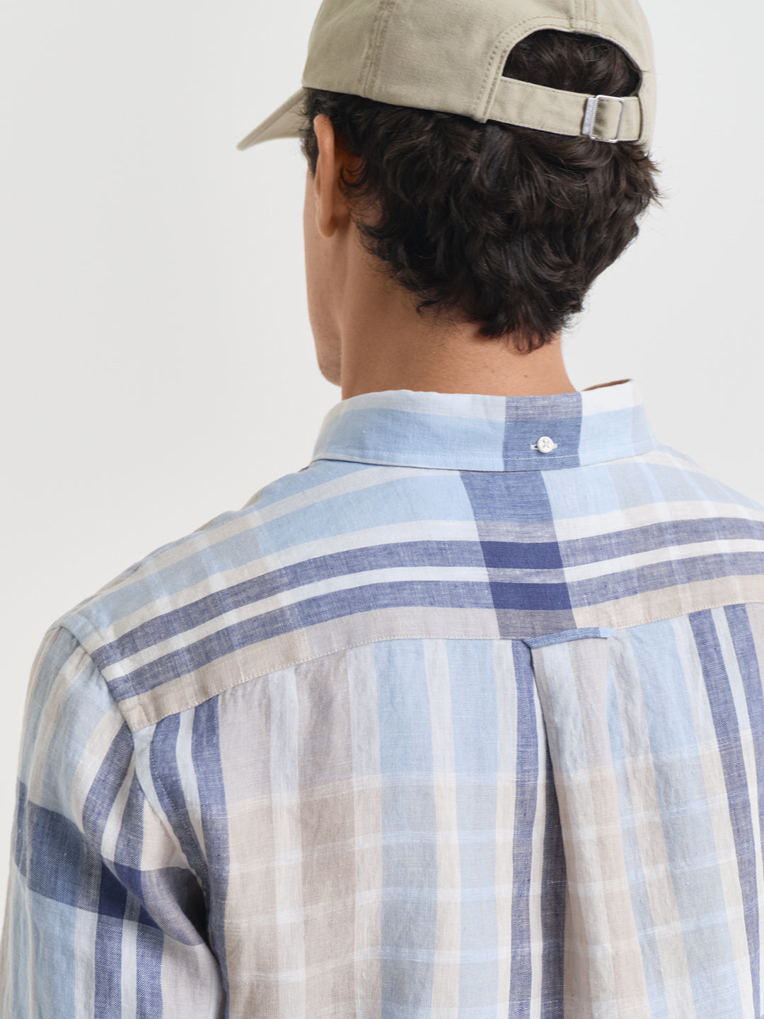 Gant Men Multi Regular Fit Checked Linen Shirt