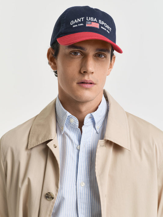 Gant Men Blue Embroidered Baseball Cap