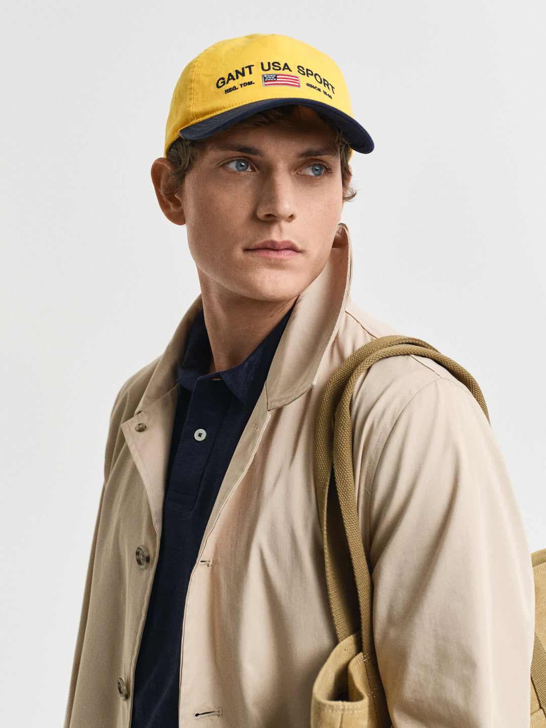 Gant Men Yellow Embroidered Baseball Cap