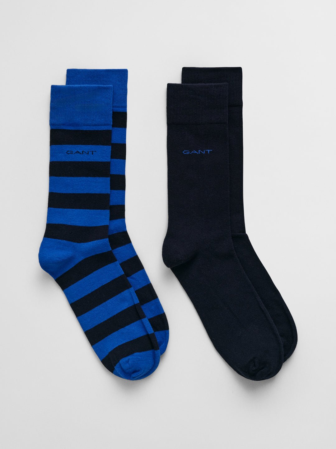 Gant Men Blue Striped Calf Length Socks