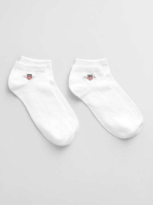 Gant Men White Solid Ankle Length Socks