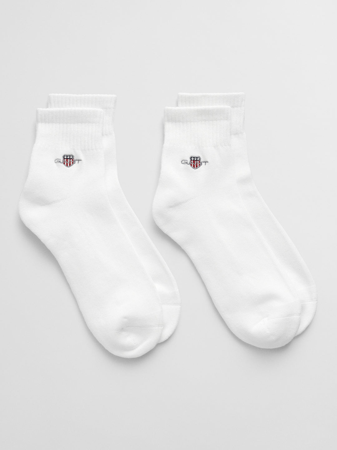 Gant Men White Solid Ankle Length Socks