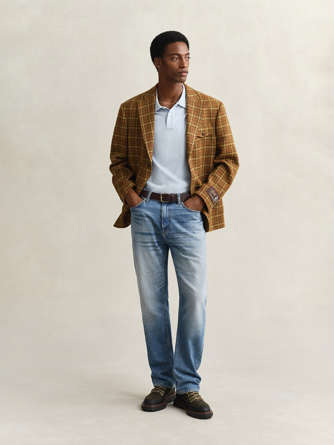 GANT Men Blue Slim Fit Pique Polo T-Shirt