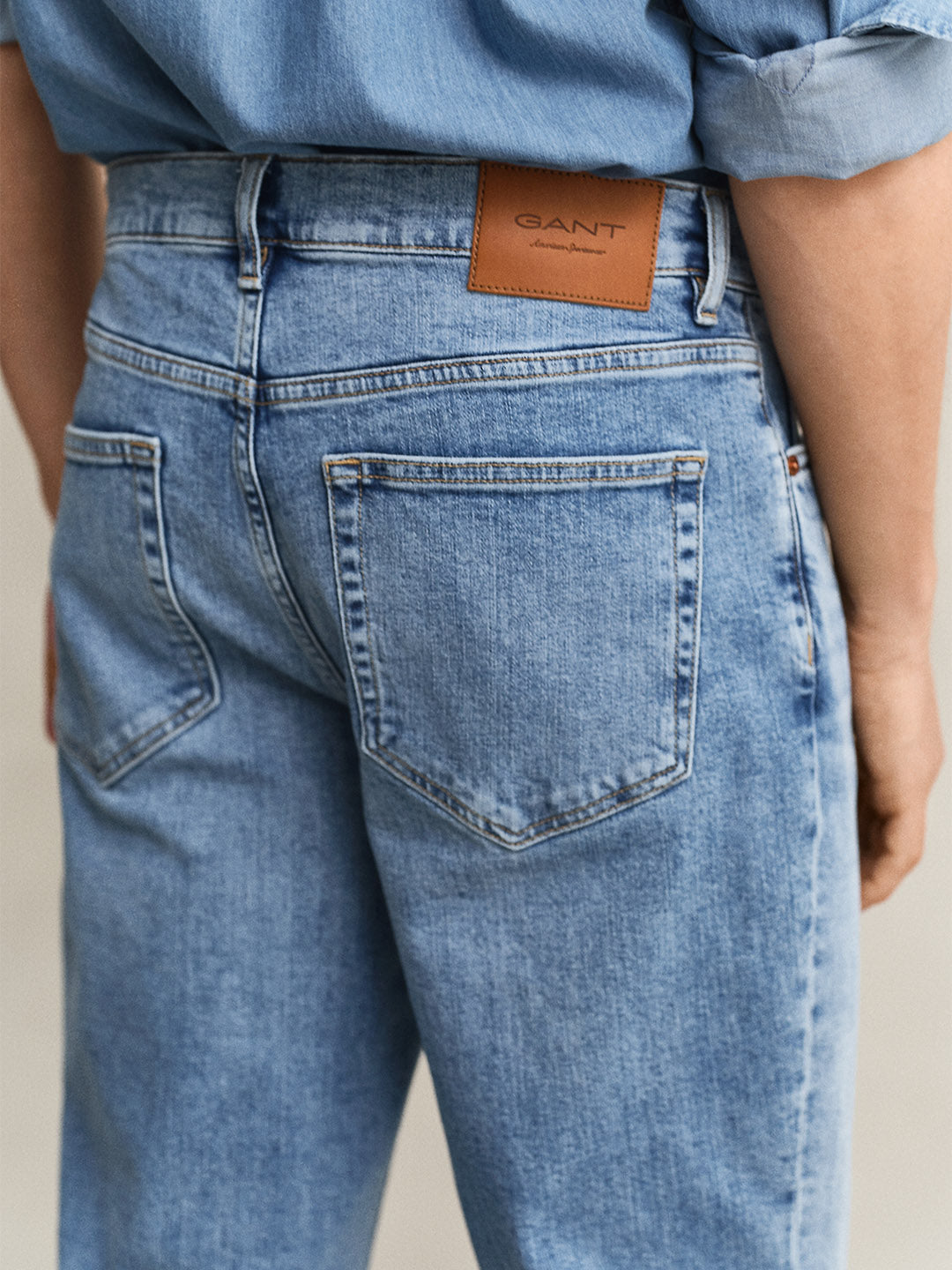 GANT Men Blue Regular Fit Jeans