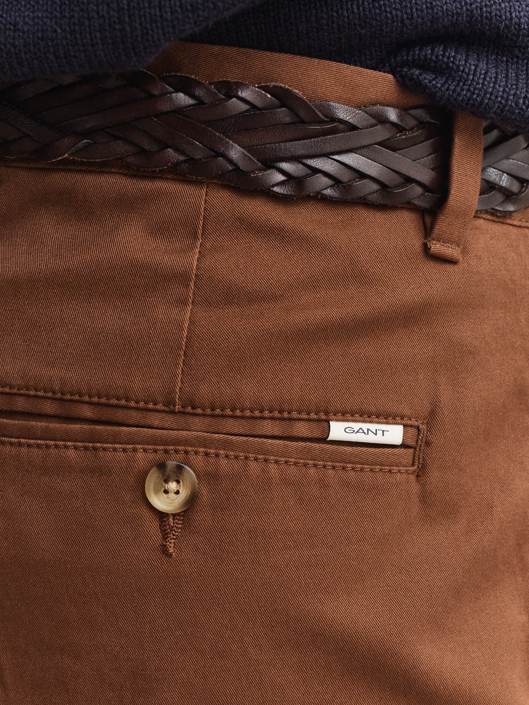 GANT Men Brown Slim Fit Classic Chinoss Trouser