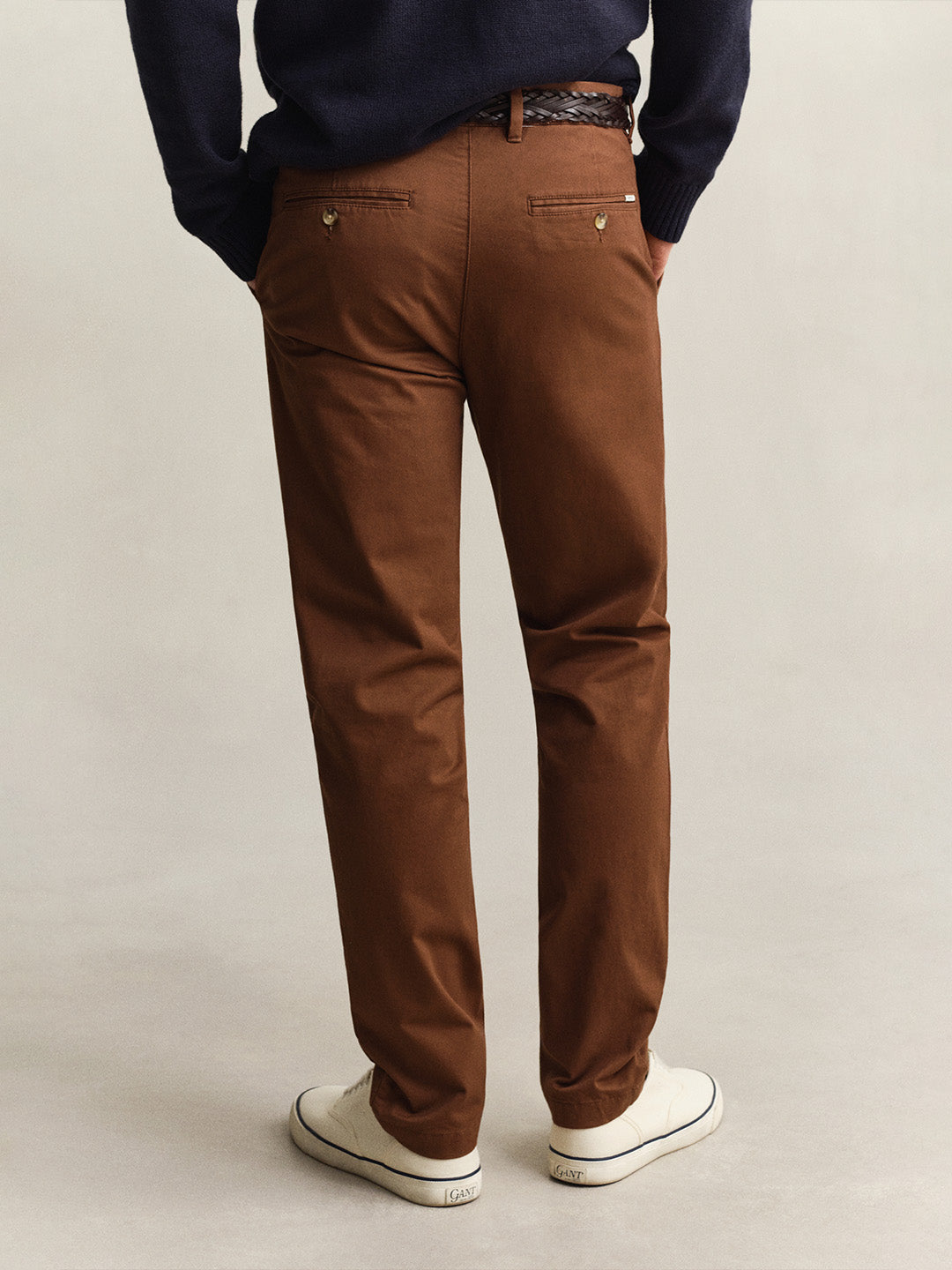 GANT Men Brown Slim Fit Classic Chinoss Trouser