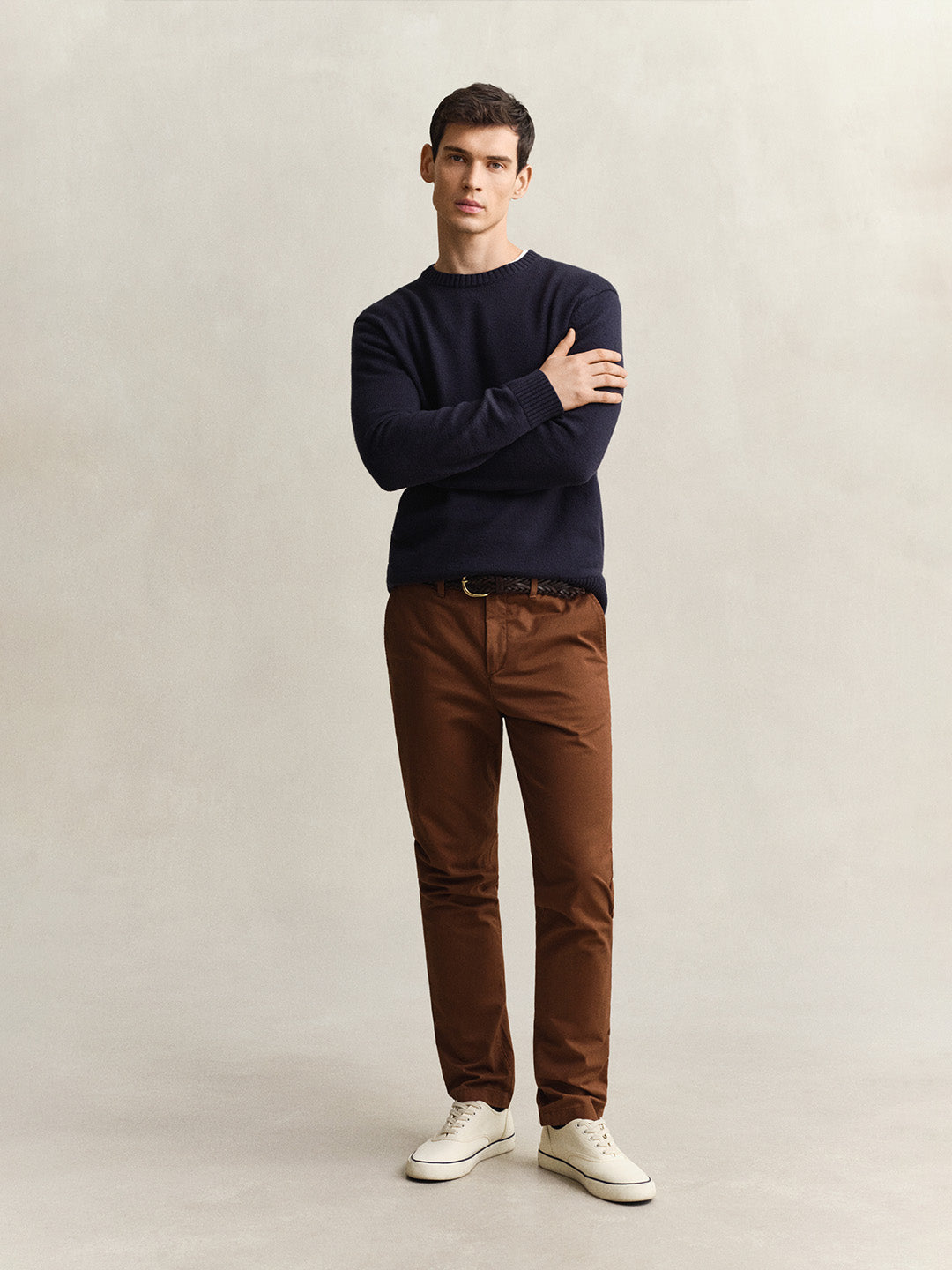 GANT Men Brown Slim Fit Classic Chinoss Trouser