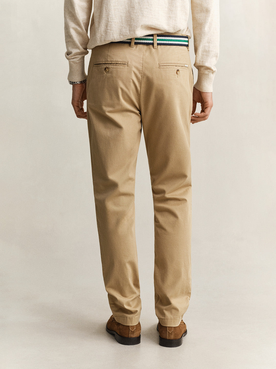 GANT Men Khaki Slim Fit Classic Chinoss Trouser