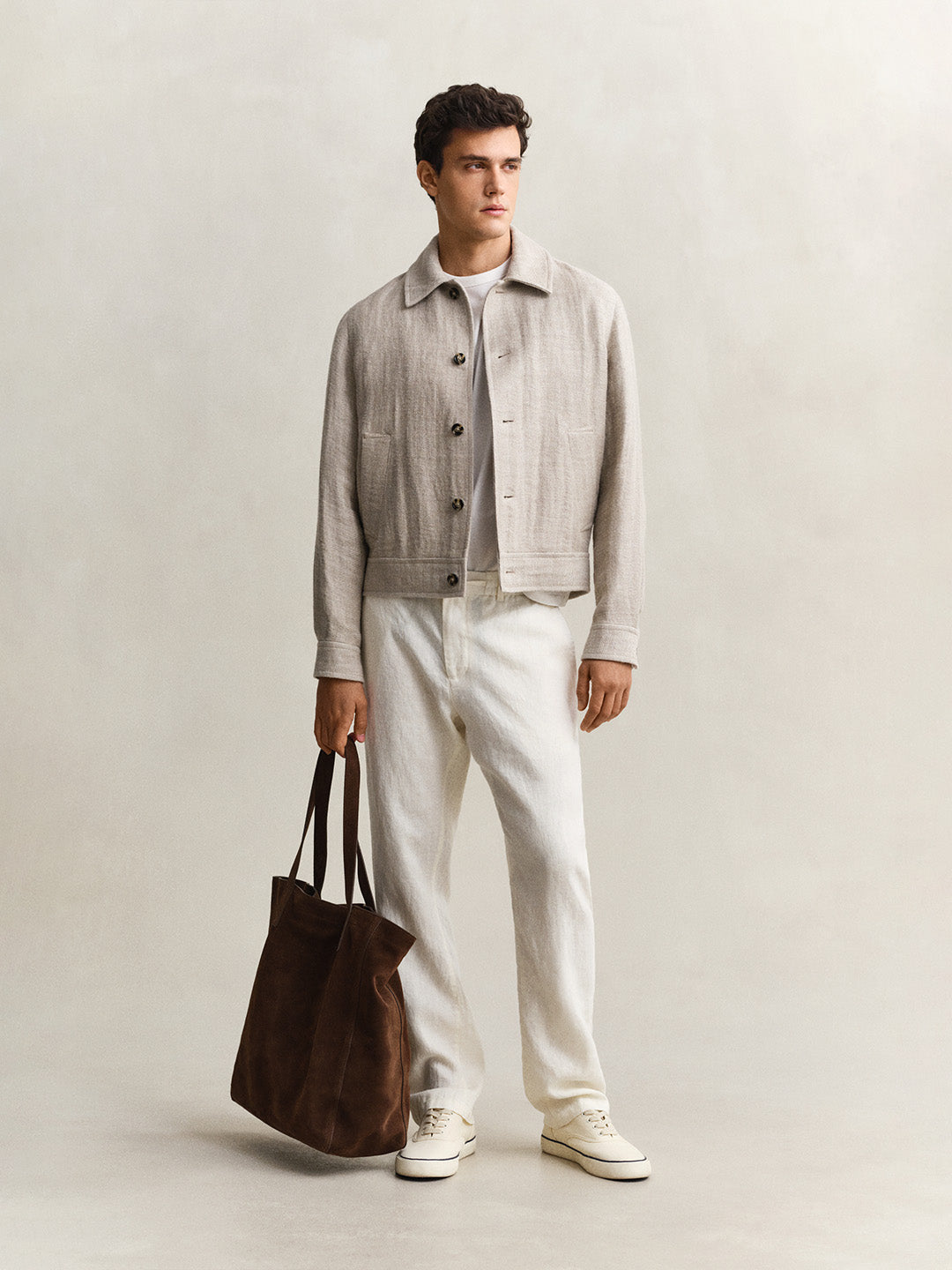 GANT Men Cream Pure Linen Trouser