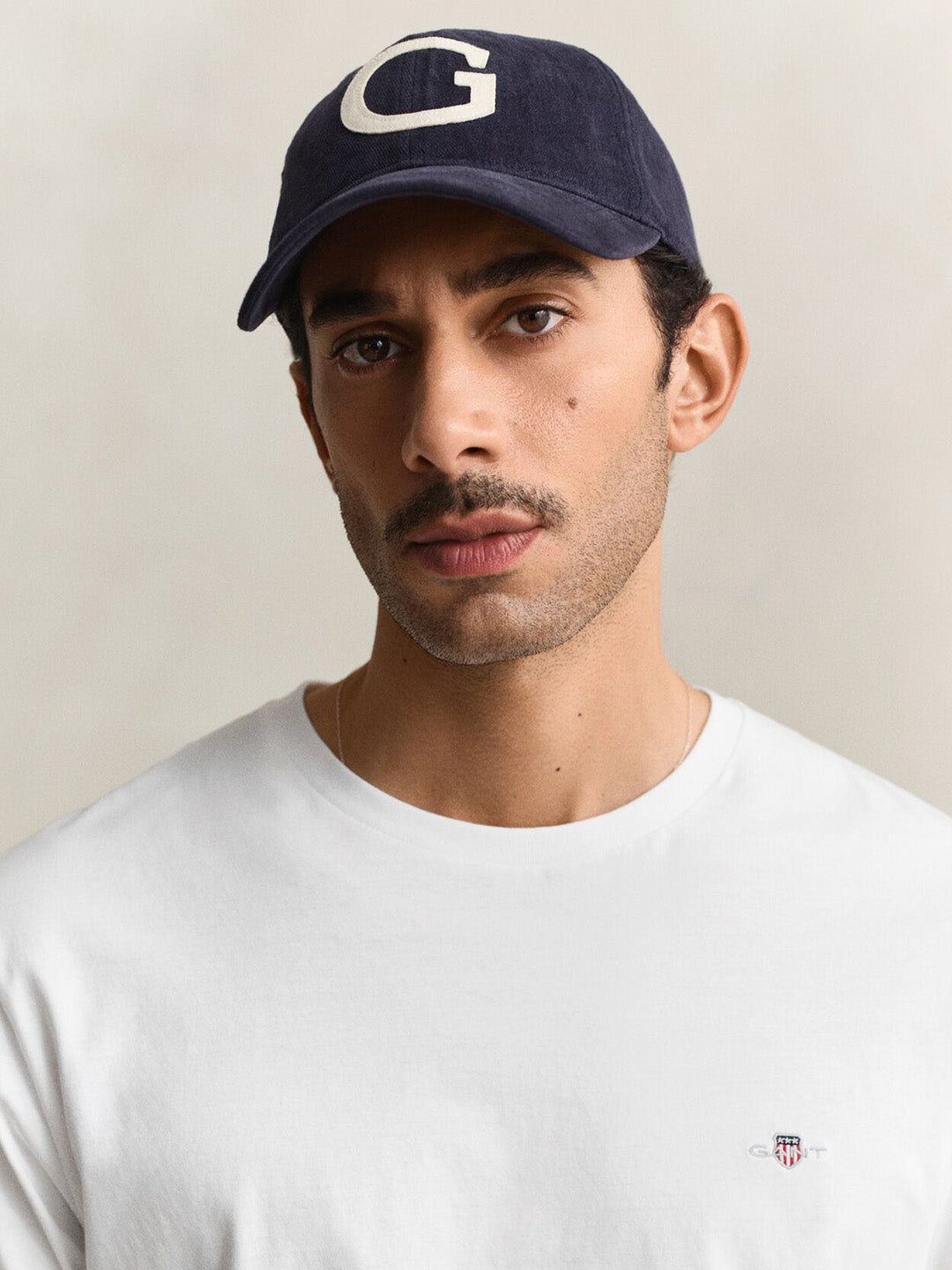 GANT Men White Regular Fit Shield T-Shirt