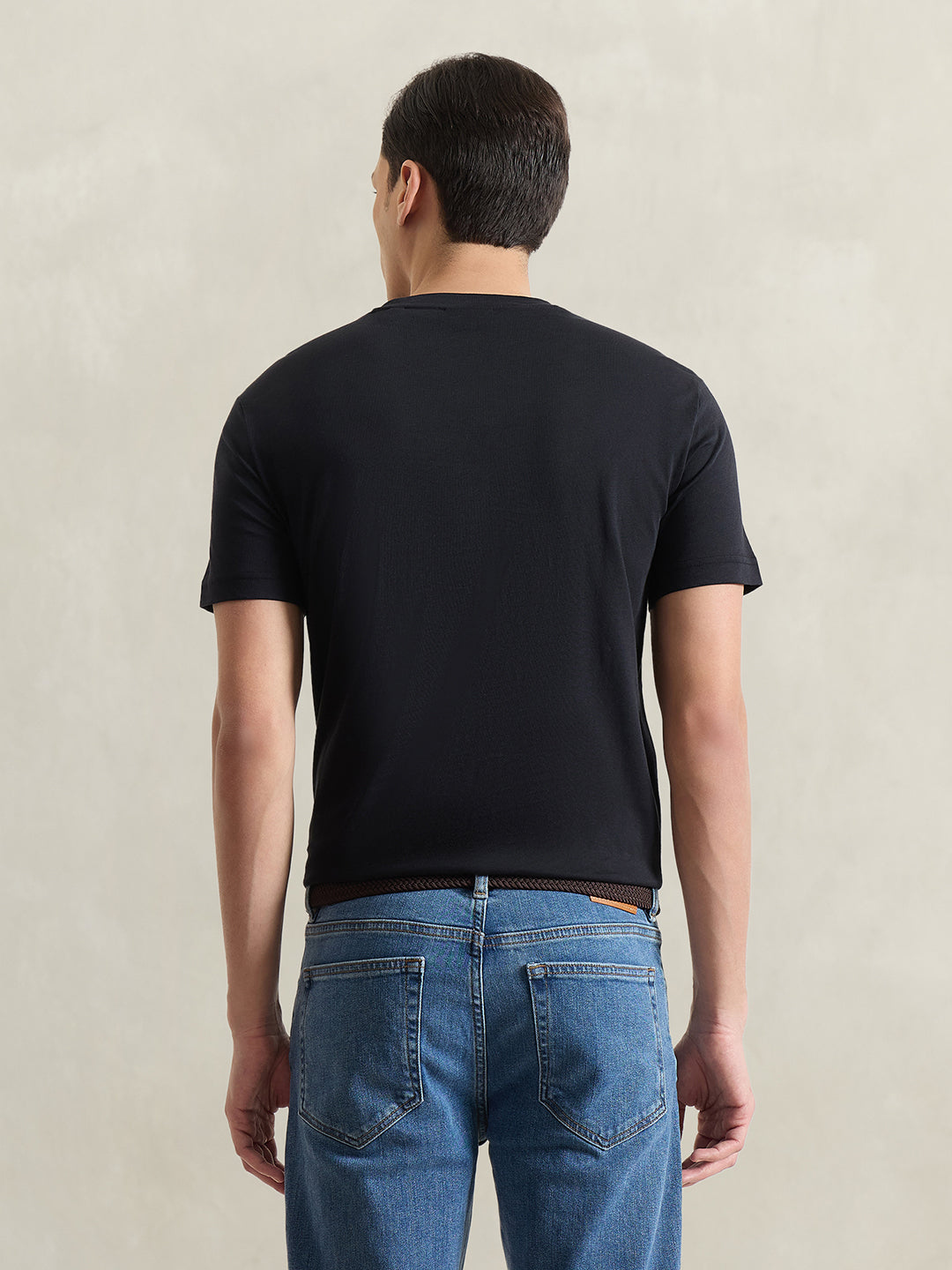 GANT Men Black Printed T-Shirt