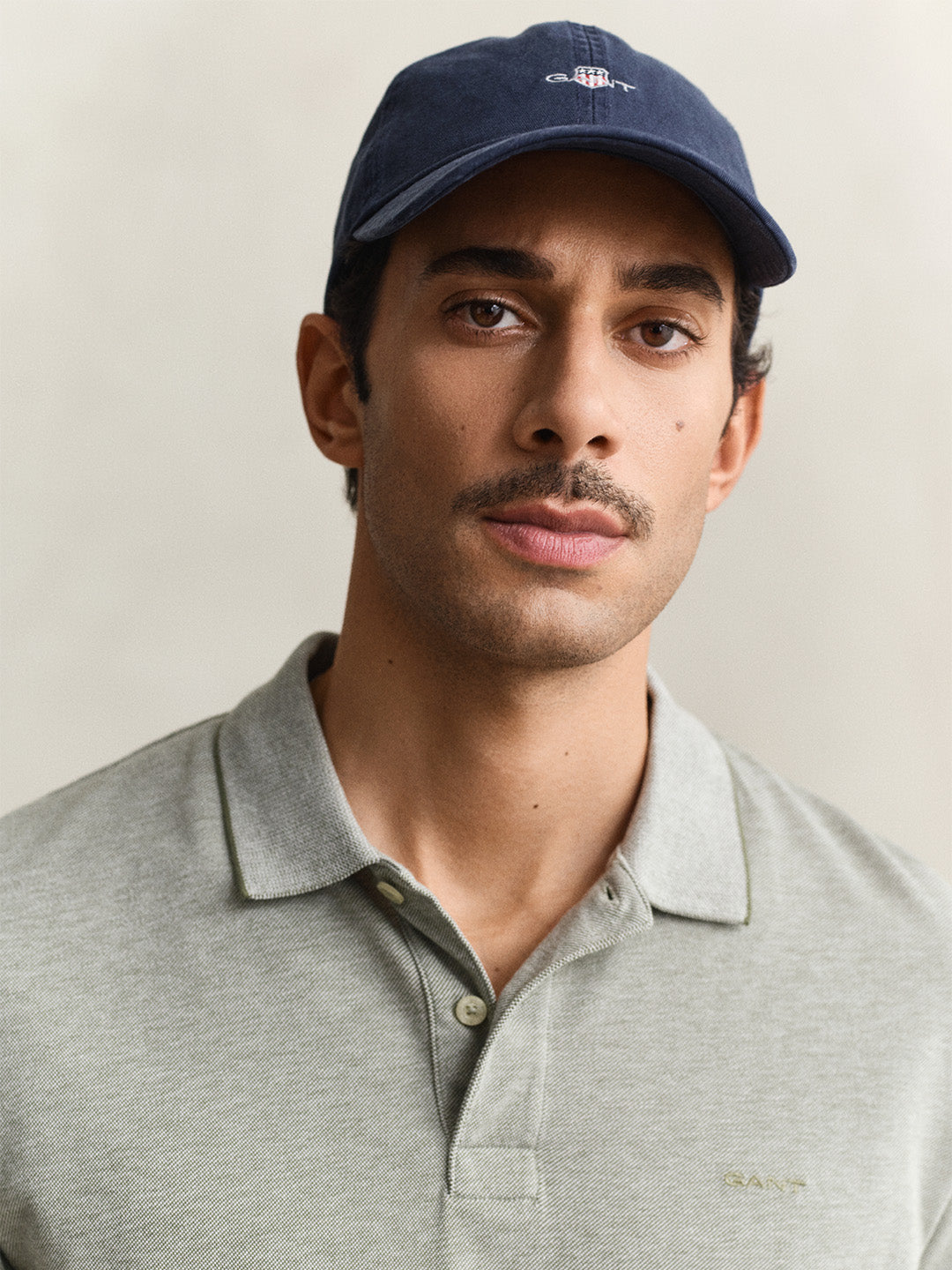 Gant Men Green Solid Regular Fit Pure Cotton Polo T-Shirt