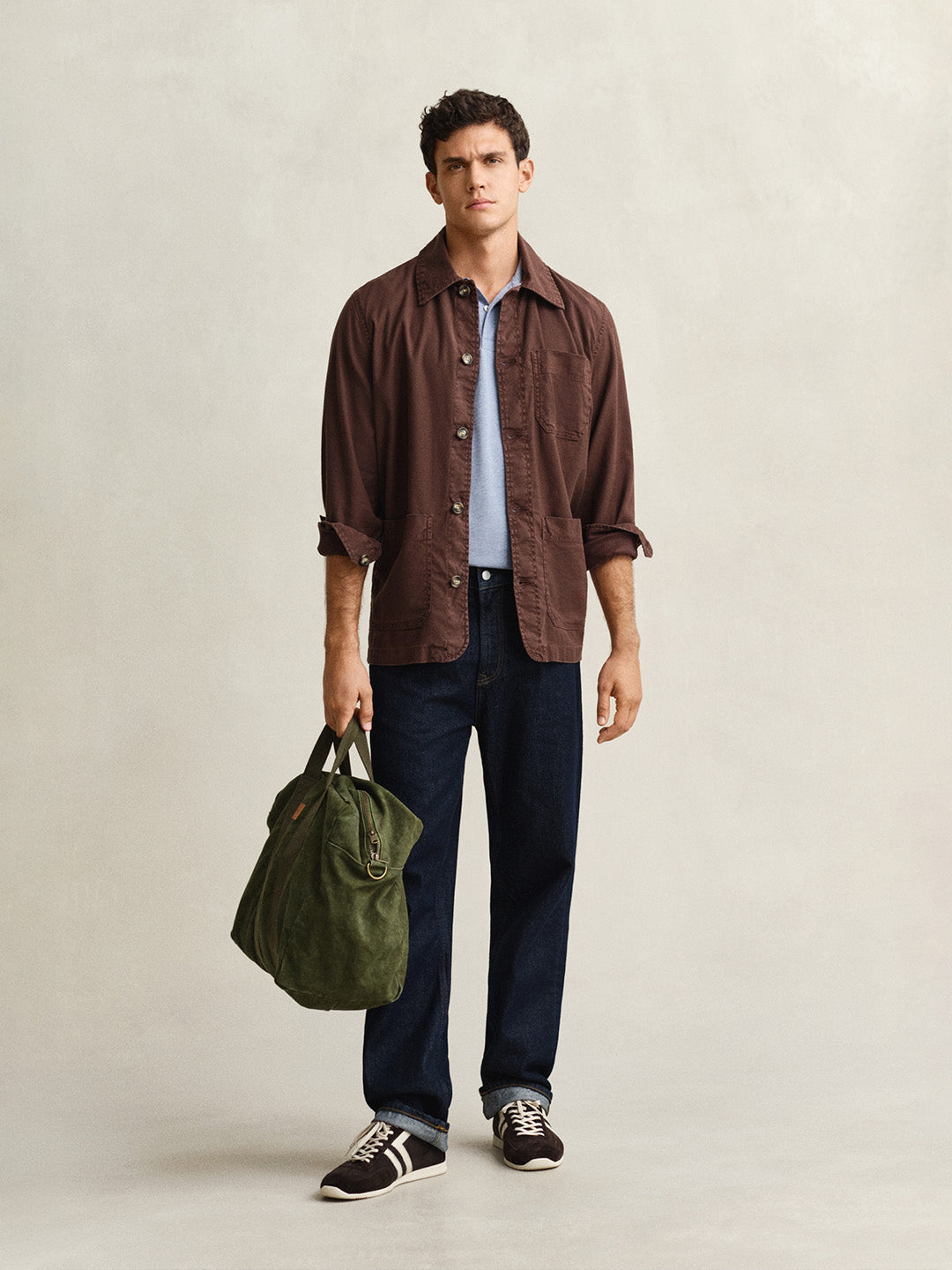 GANT Men Blue Cotton Polo T-Shirt