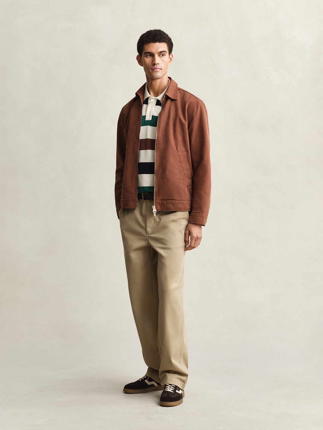 GANT Men Multicolour Striped Polo T-Shirt