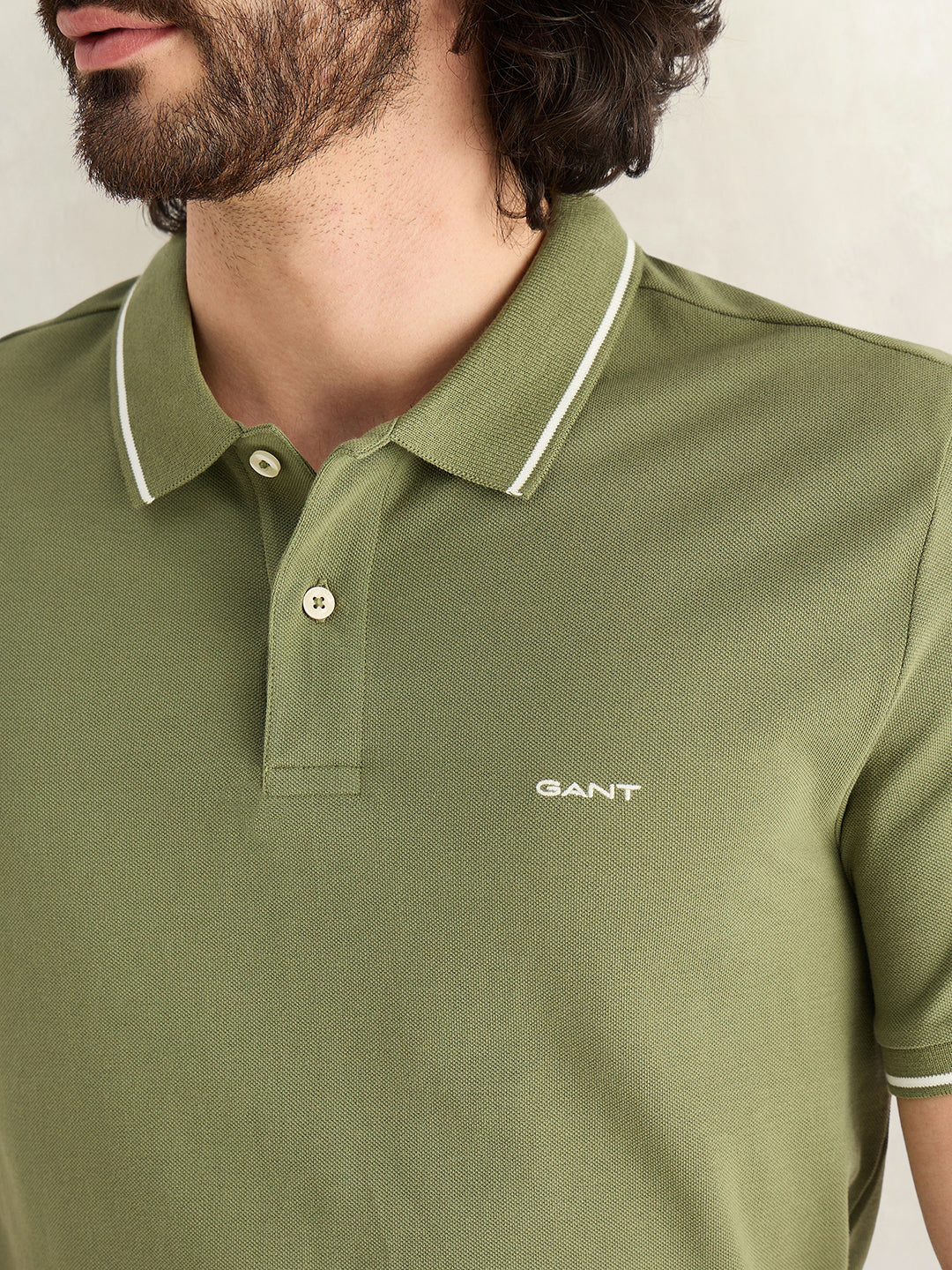 GANT Mens Green Polo T-Shirt