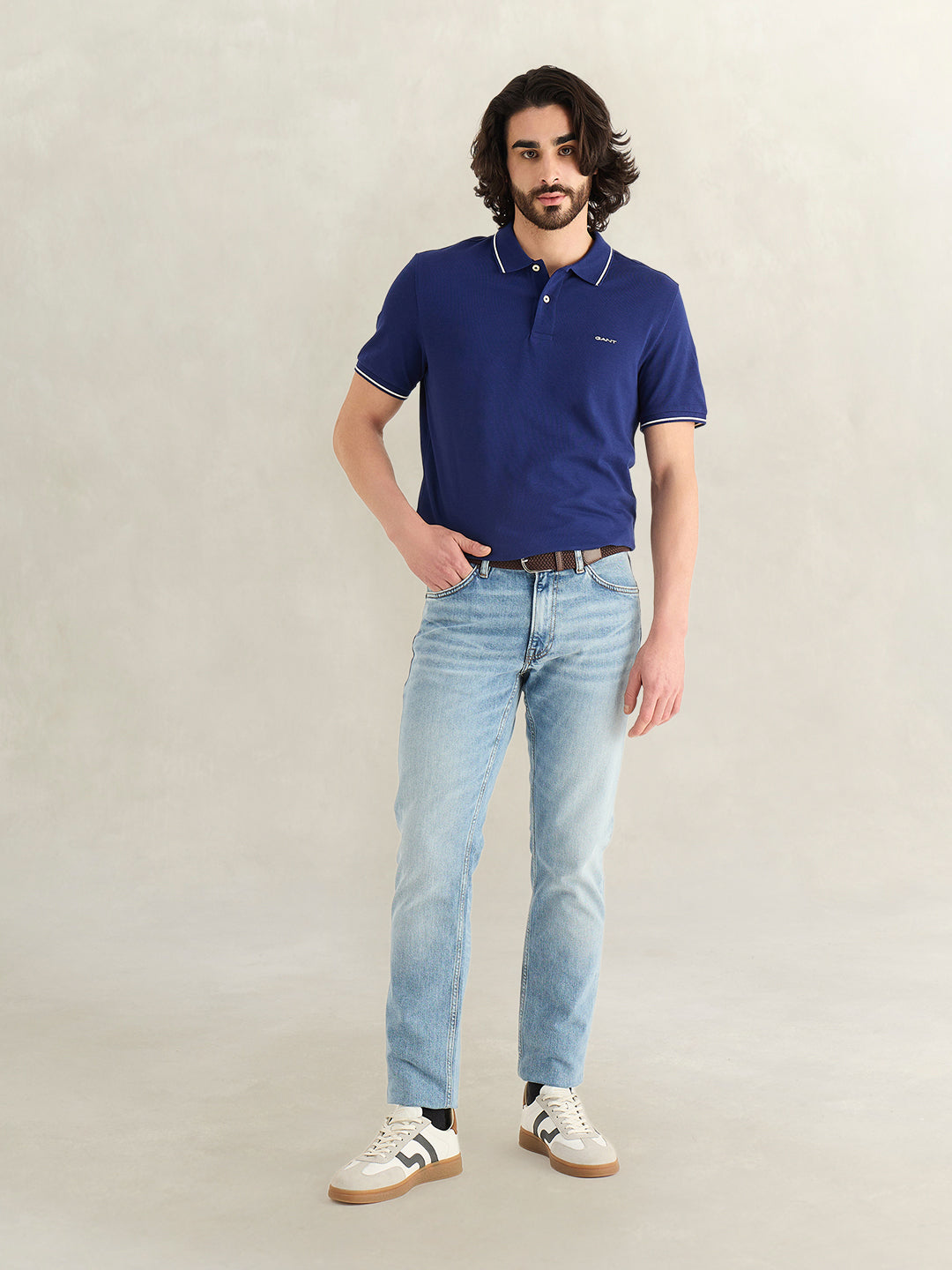 Gant Men Blue Polo T-Shirt