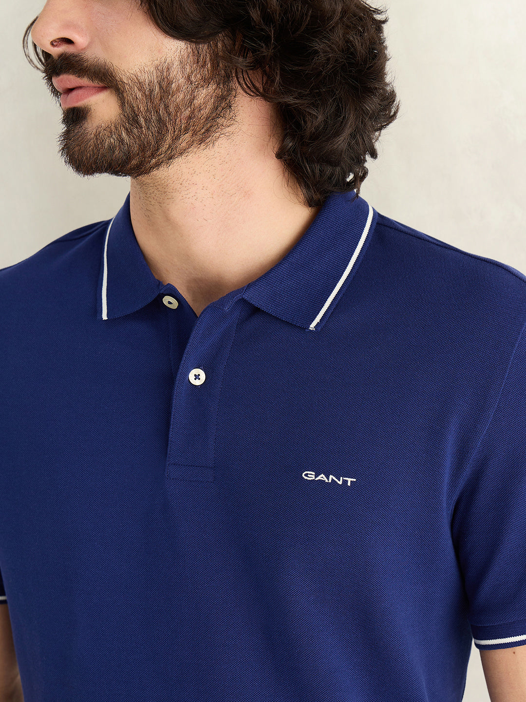 Gant Men Blue Polo T-Shirt