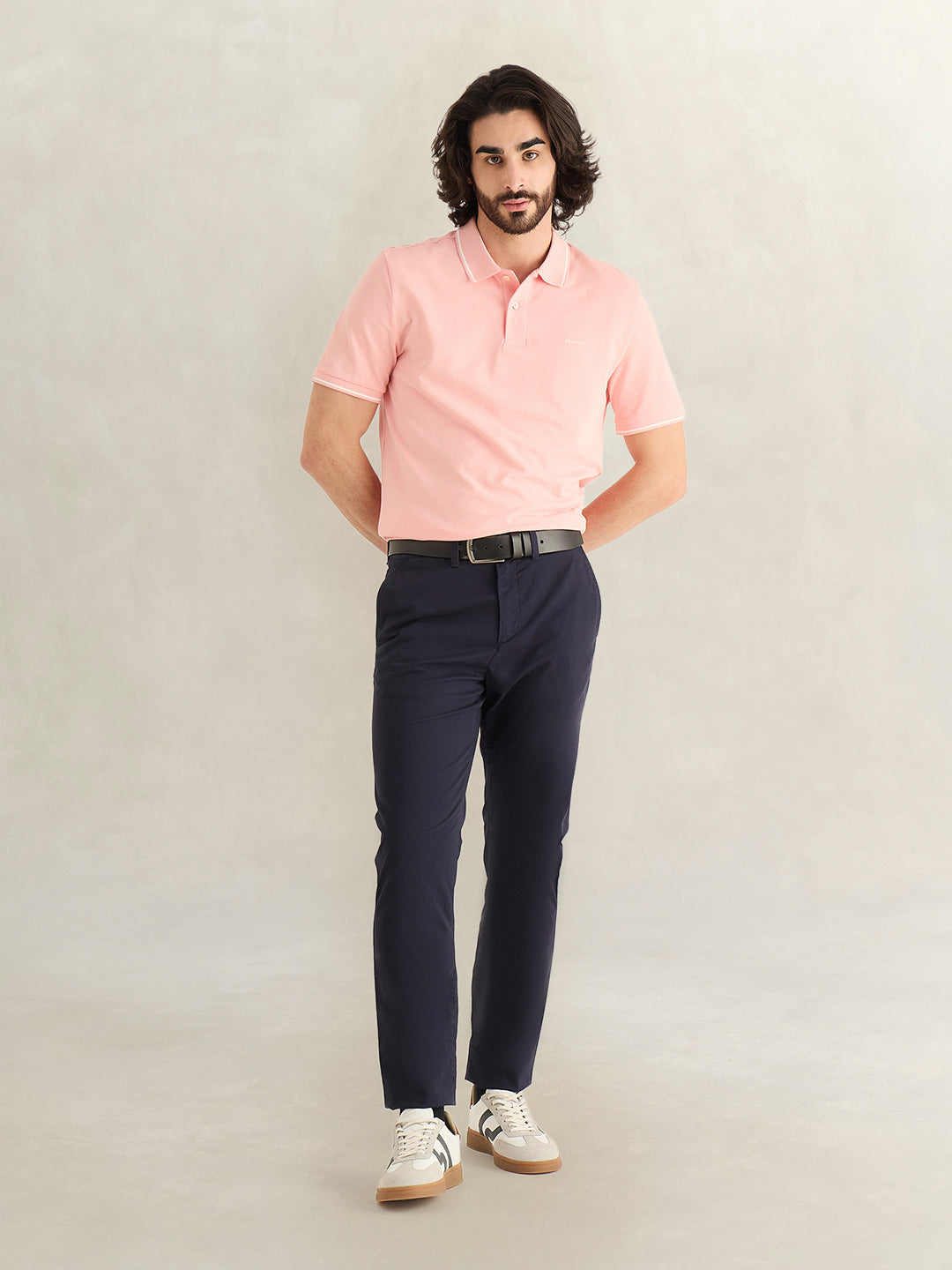 GANT Mens Pink Polo T-Shirt