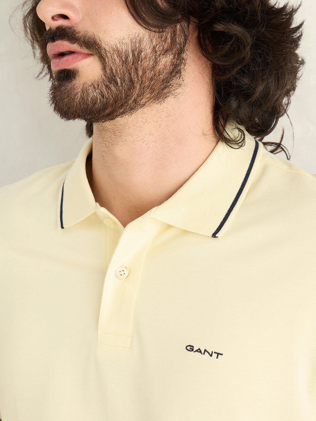 GANT Mens Yellow Polo T-Shirt