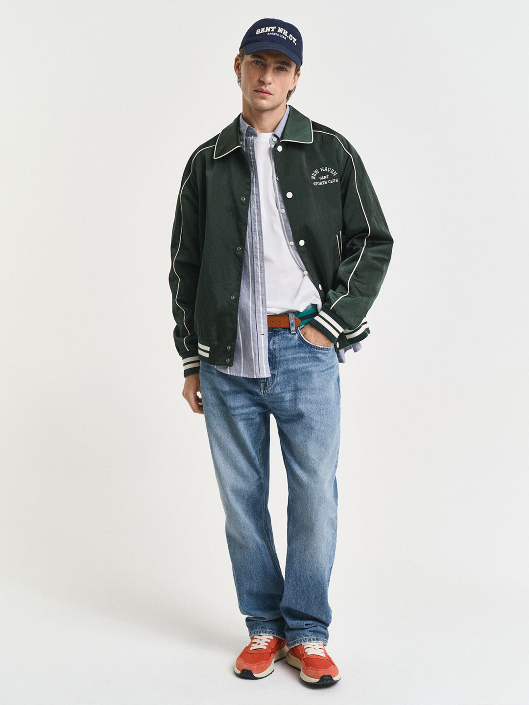 GANT Men White Shield Pure Cotton T-Shirt