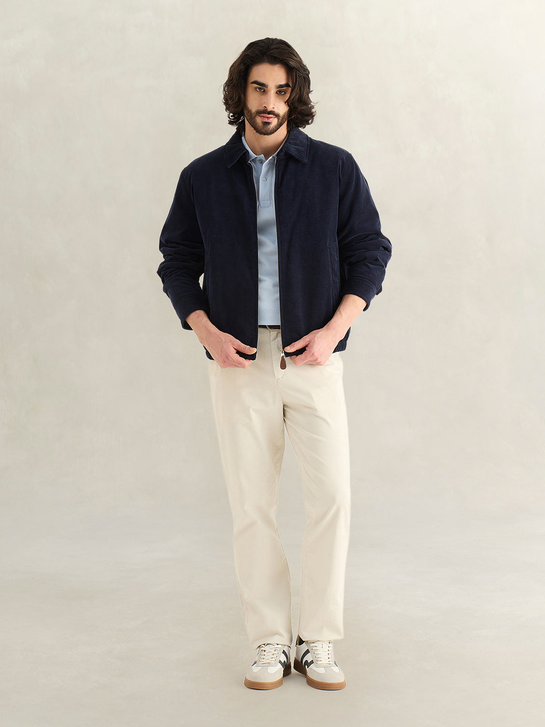 Gant Men Sky Blue Solid Regular Fit Pure Cotton Polo T-Shirt