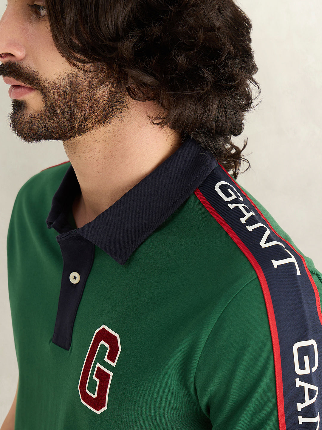 Gant Men Green Logo Polo T-Shirt
