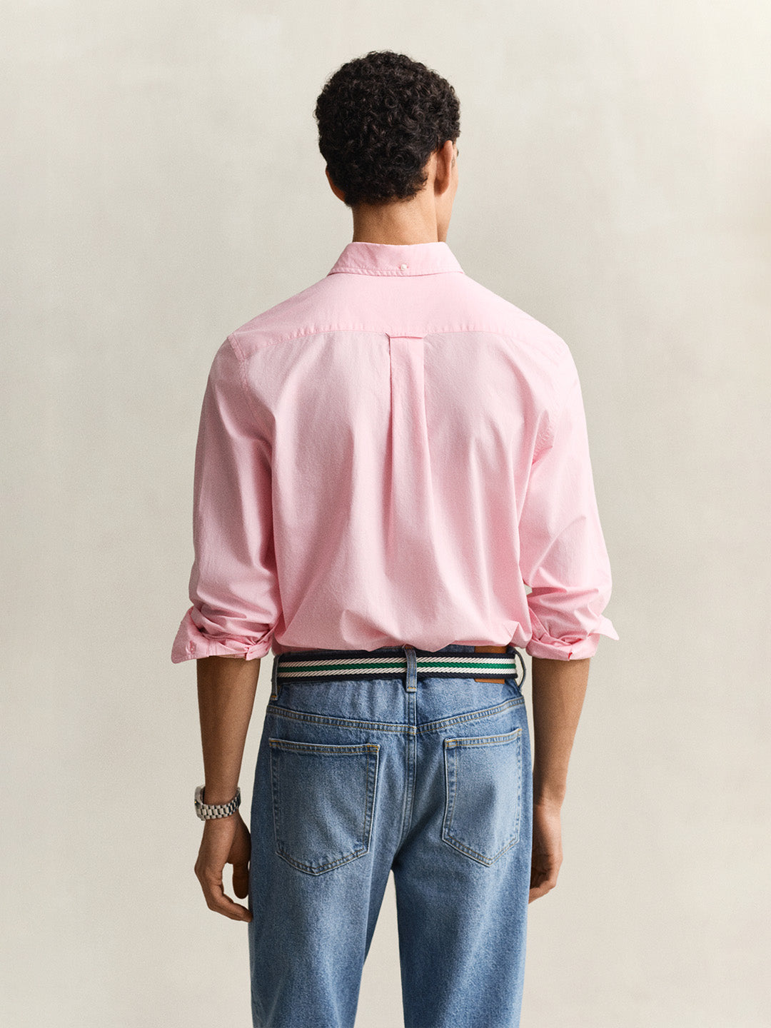 Gant Men Pink Solid Regular Fit Classic Poplin Shirt