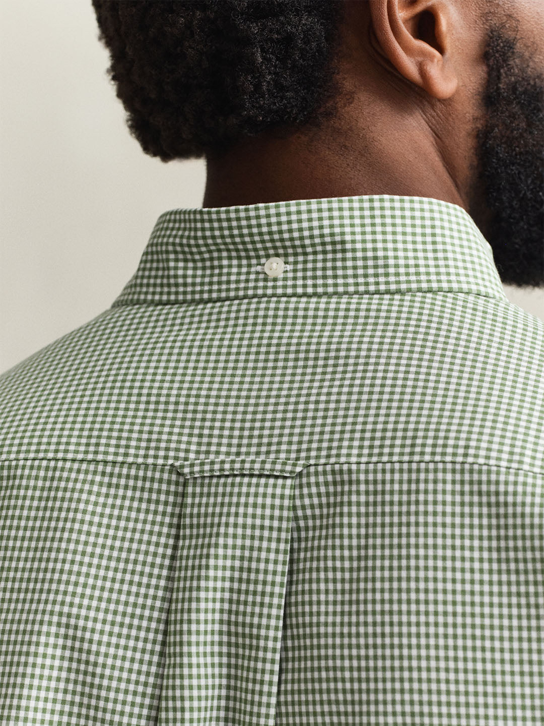 Gant Men Green Classic Poplin Gingham Shirt