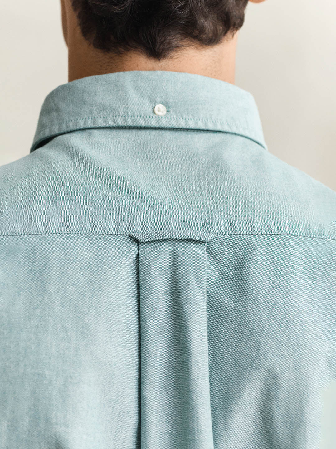 Gant Men Green Solid Regular Fit Classic Oxford Shirt