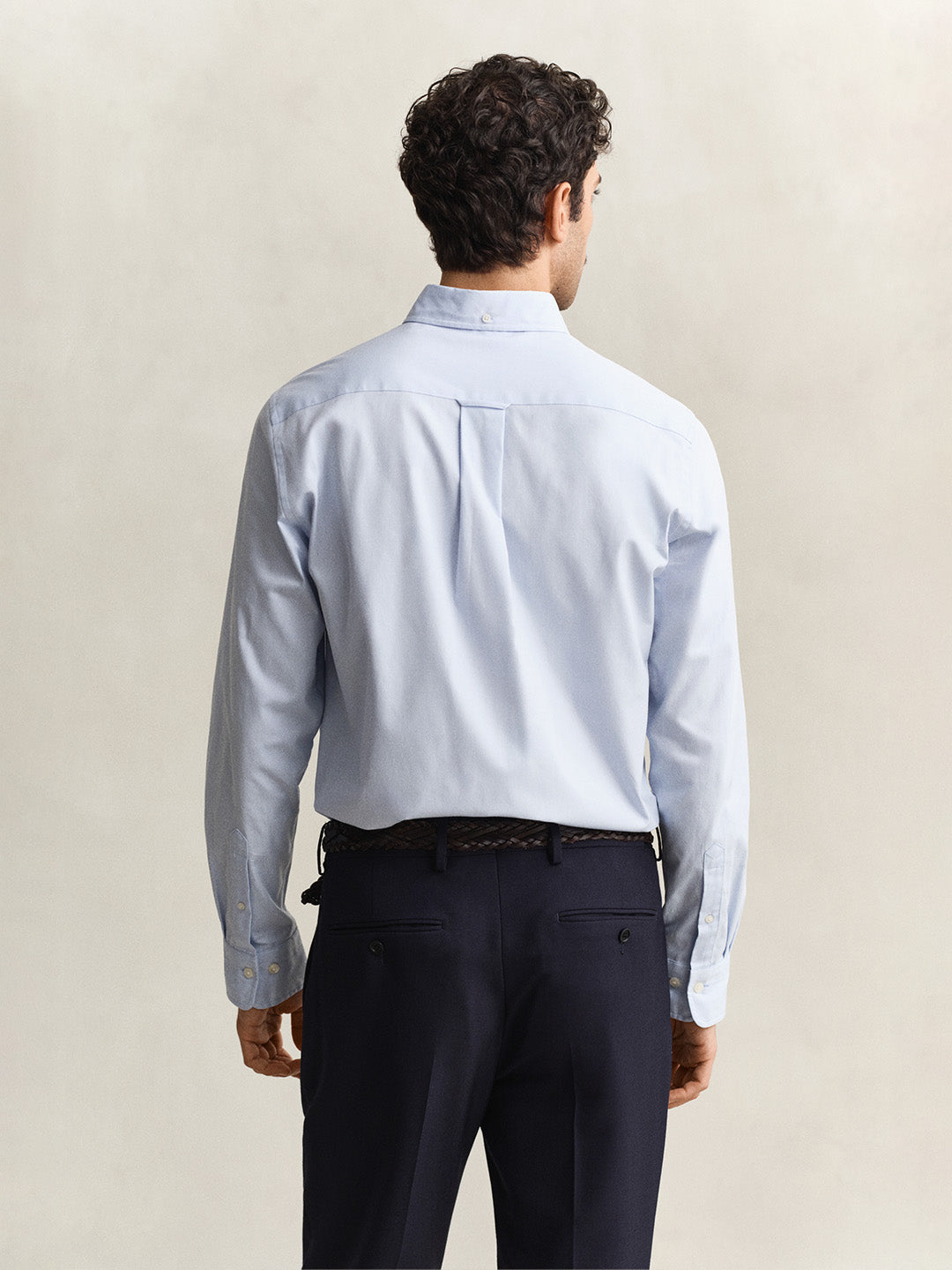 GANT Men Blue Pinpoint Oxford Shirt