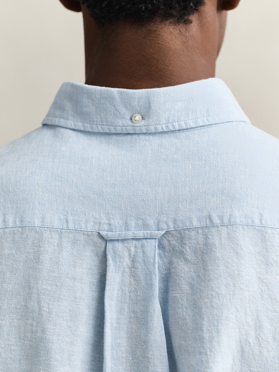Gant Men Blue Regular Fit Linen Shirt