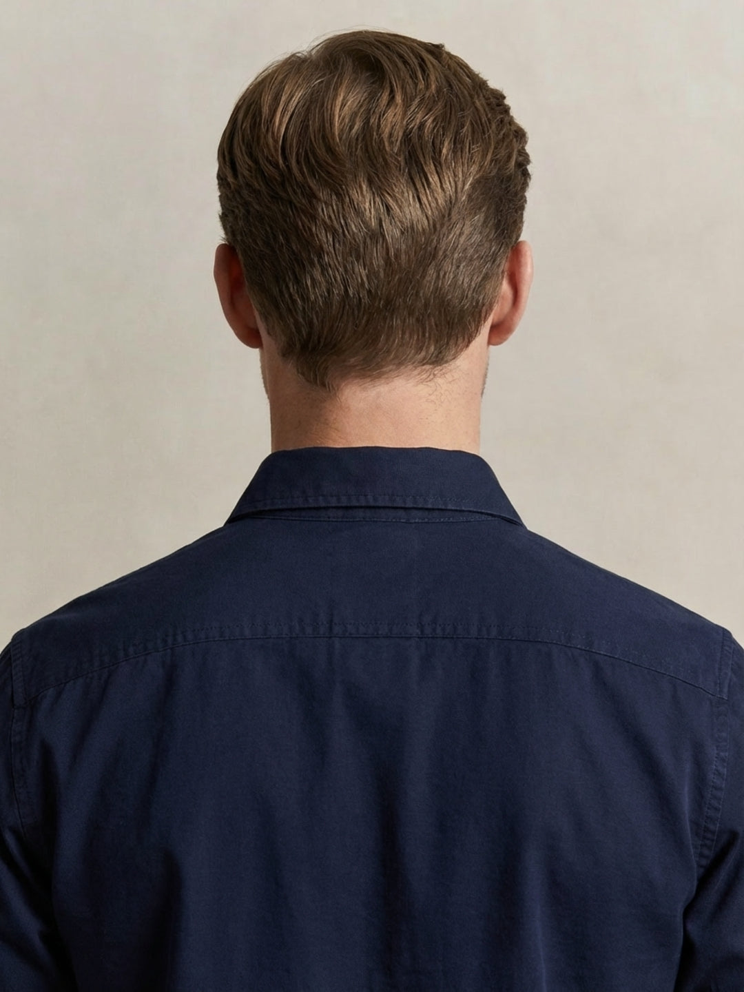 Gant Men Navy Blue Solid Regular Fit Shirt