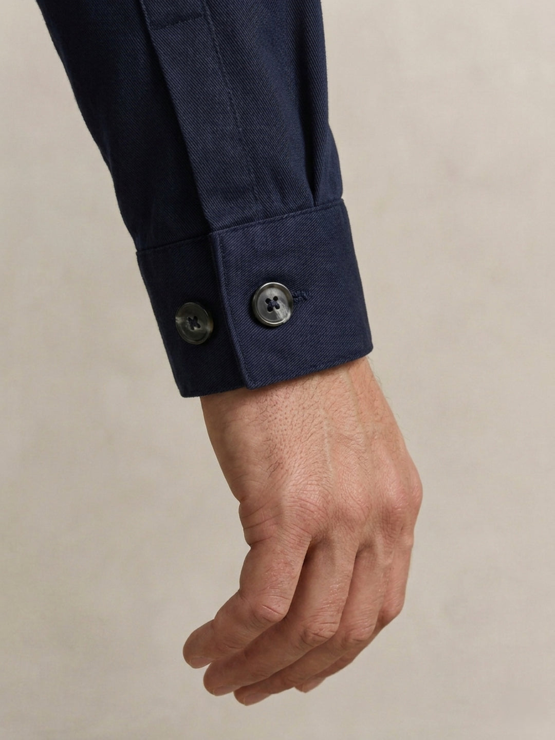 Gant Men Navy Blue Solid Regular Fit Shirt