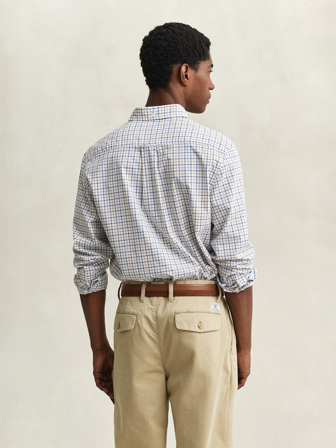 GANT Men Multicolor Checked Regular Fit Poplin Shirt