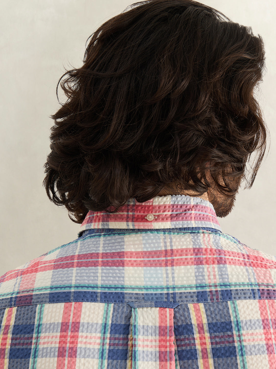 Gant Men Blue Checked Regular Fit Pure Cotton Shirt