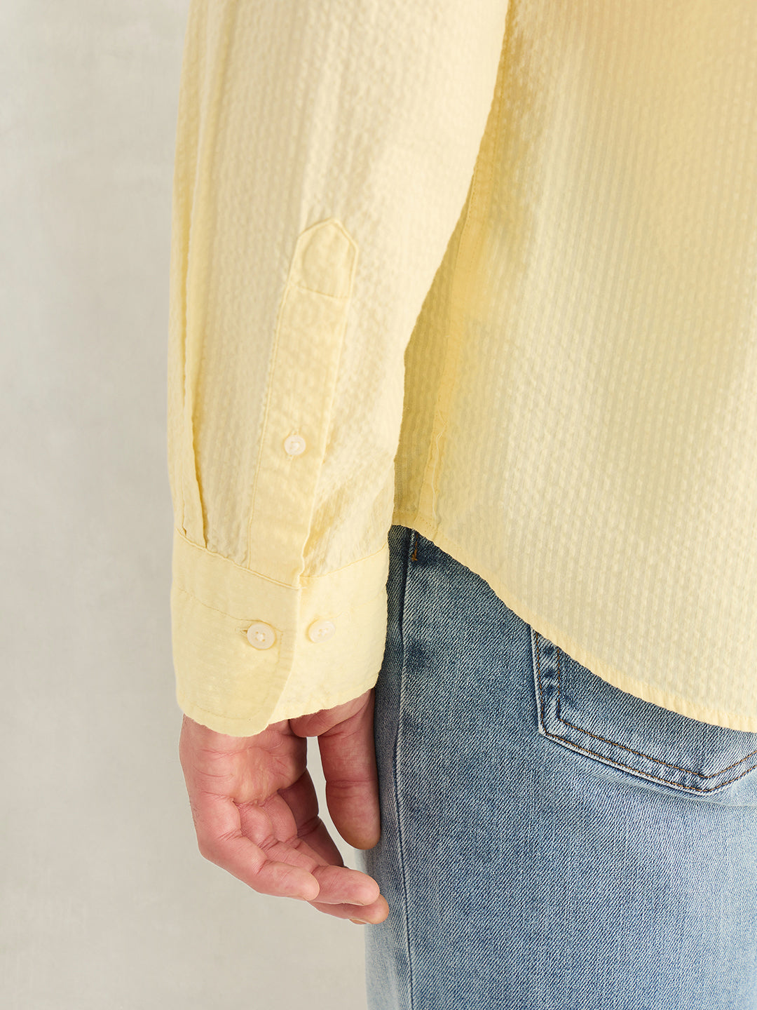 Gant Men Yellow Solid Regular Fit Pure Cotton Shirt
