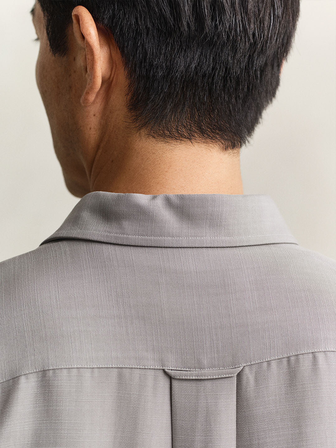 GANT Men Grey Regular Fit Lyocell Shirt