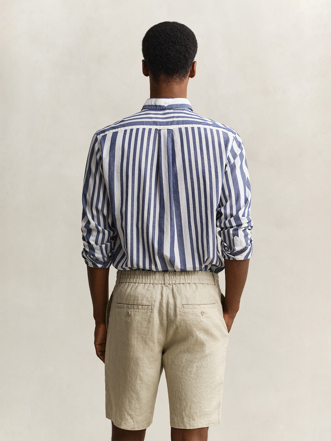 GANT Men Blue Striped Cotton Shirt