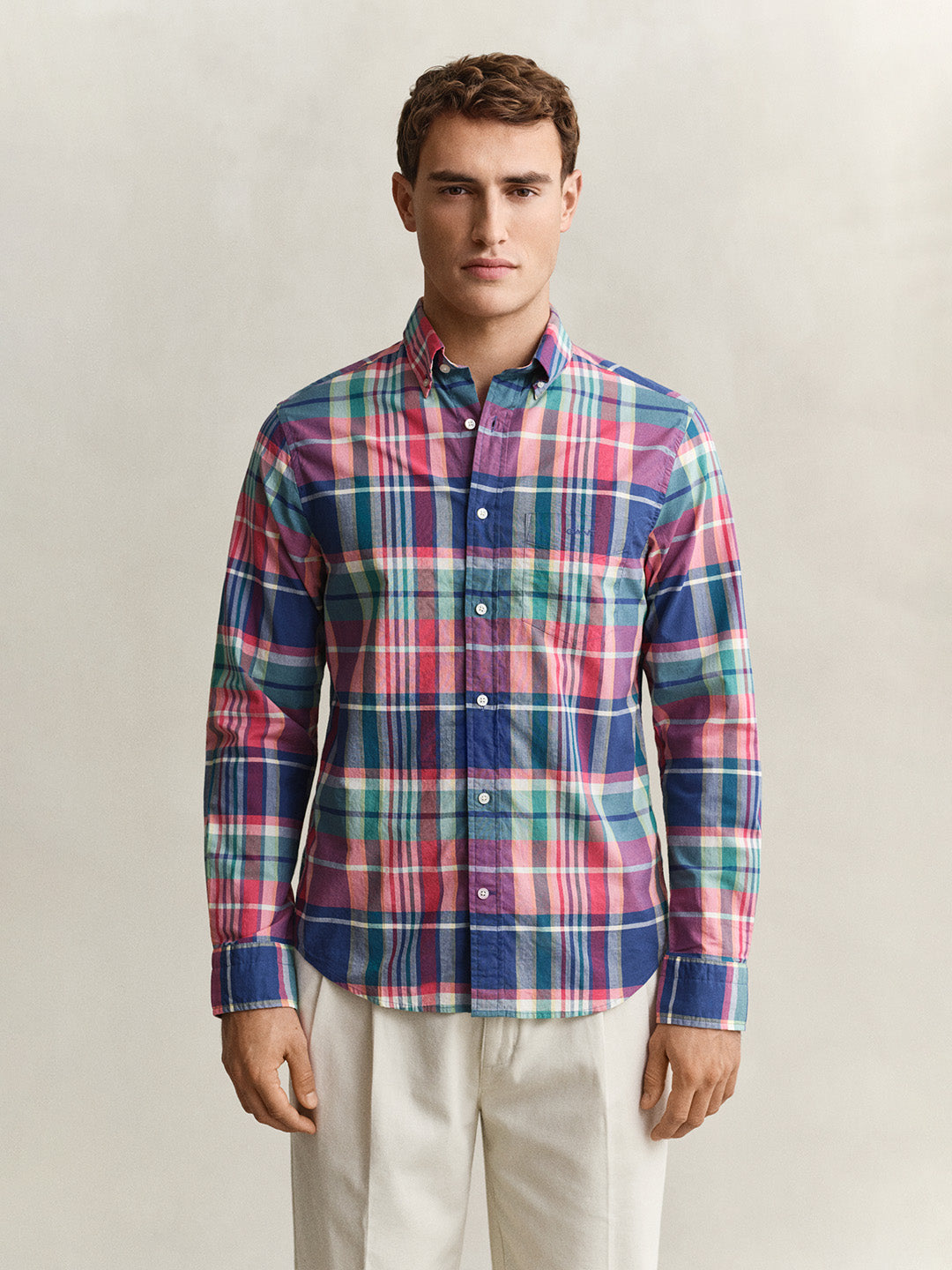 GANT Men Multicolour Checked Cotton Shirt