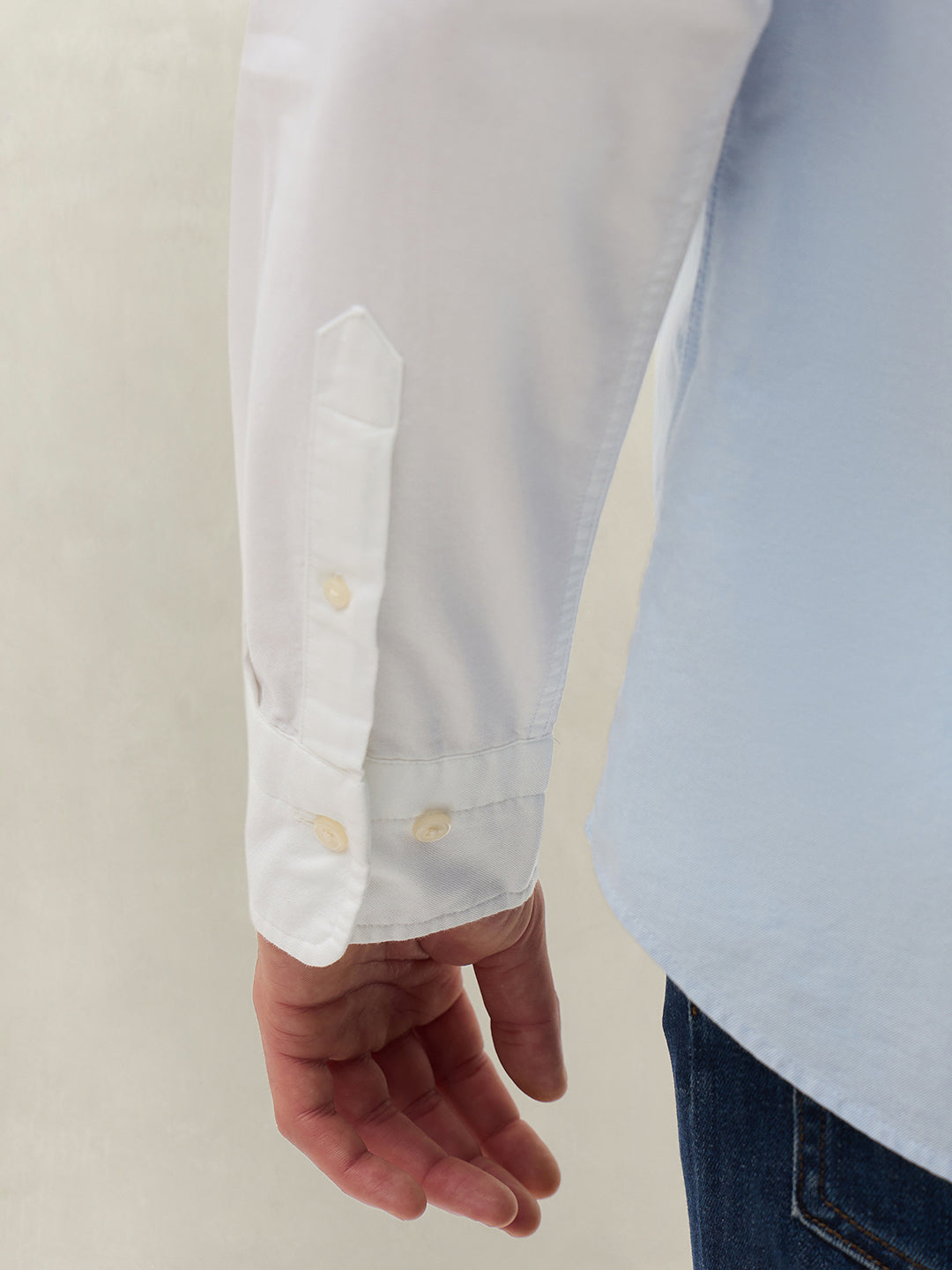 Gant Men Blue Colorblock Regular Fit Pure Cotton Shirt