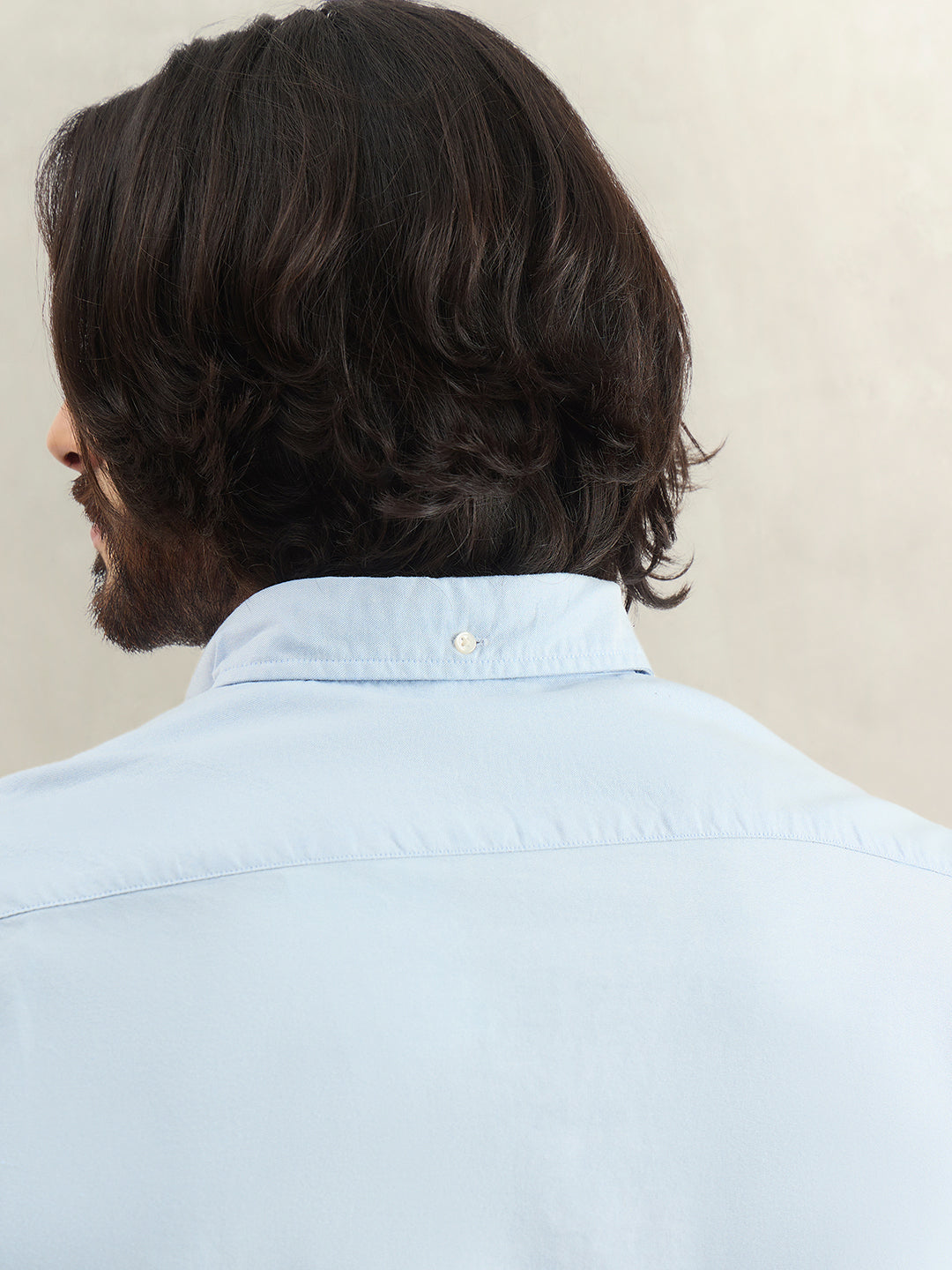 Gant Men Blue Solid Regular Fit Pure Cotton Shirt
