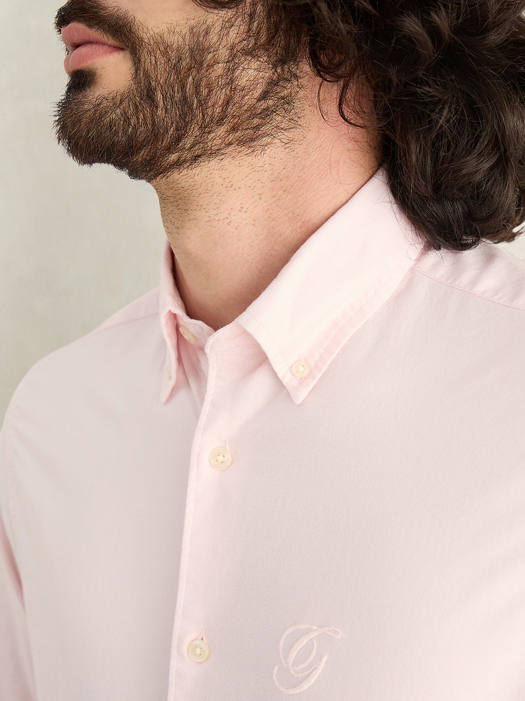 Gant Men Pink Solid Regular Fit Pure Cotton Shirt