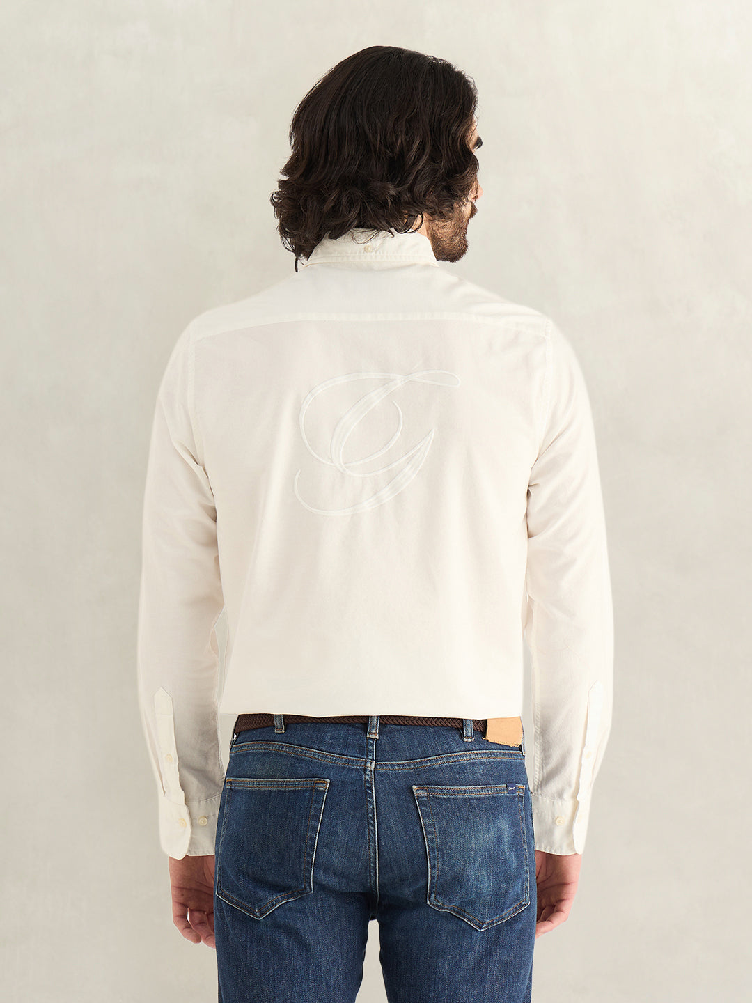 GANT Mens Off White Shirt