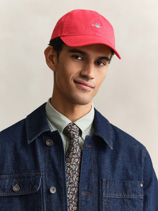 Gant Men Red Solid Shield Caps
