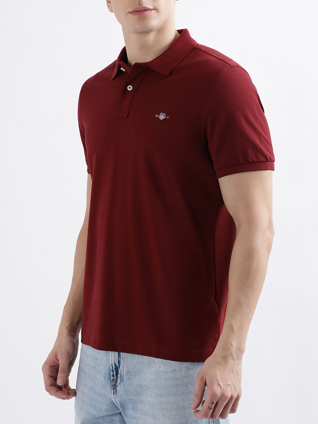 Gant Red Fashion Regular Fit Polo T-Shirt