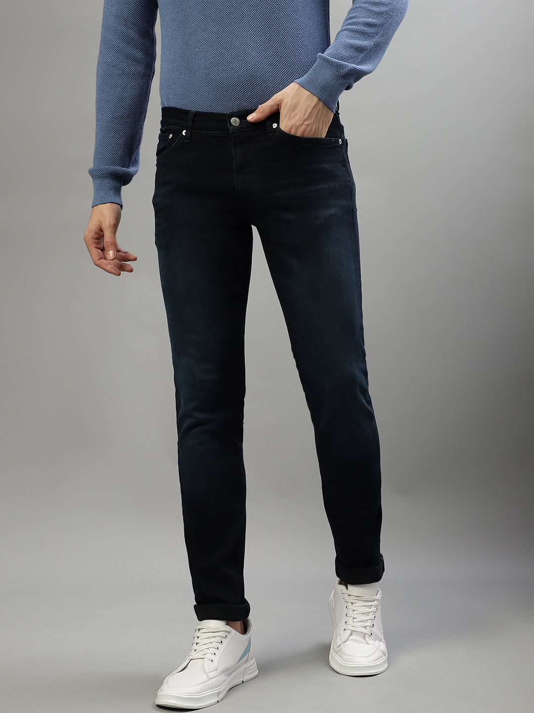 Gant Men Blue Washed Extra Slim Fit Jeans